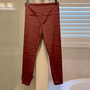 Athleta Elation textured 7/8 tight leggings in Dried Cinnamon